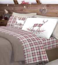 COMPLETO LETTO FLANELLA 2P PENSIERI DELICATI Tellini S.r.l. Ingrosso Abbigliamento
